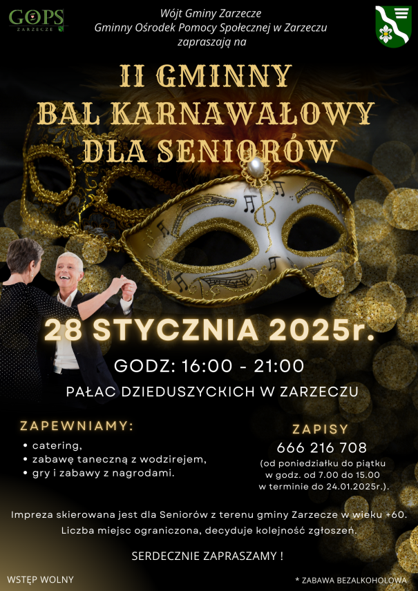 II GMINNY BAL KARNAWAŁOWY DLA SENIORÓW