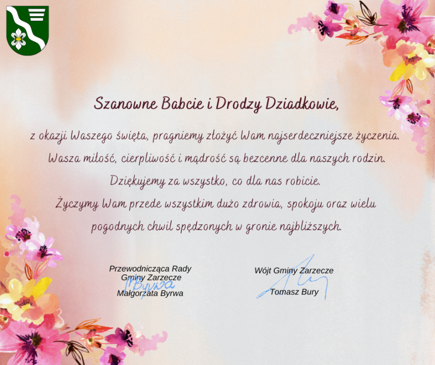 ŻYCZENIA Z OKAZJI DNIA BABCI I DZIADKA