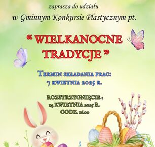 CENTRUM KULTURY W ZARZECZU ZAPRASZA DO UDZIAŁU W GMINNYM KONKURSIE PLASTYCZNYM "WIELKANOCNE TRADYCJE"
