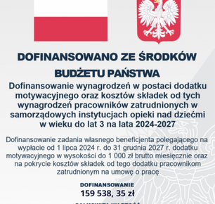 DOFINANSOWANIE WYNAGRODZEŃ W POSTACI DODATKU MOTYWACYJNEGO