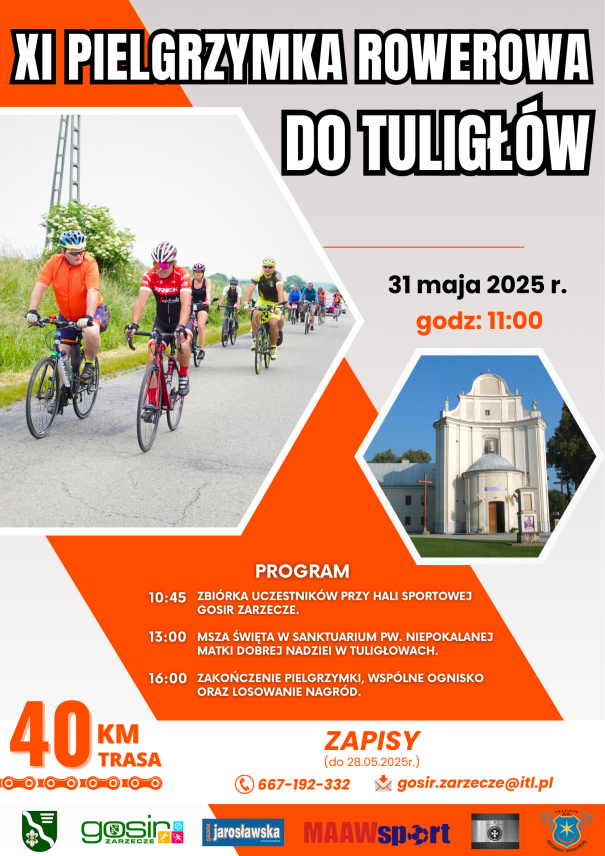 XI PIELGRZYMKA ROWEROWA DO TULIGŁÓW