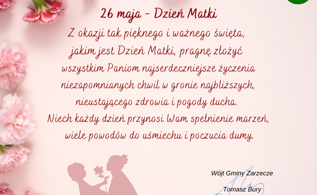 ŻYCZENIA Z OKAZJI DNIA MATKI