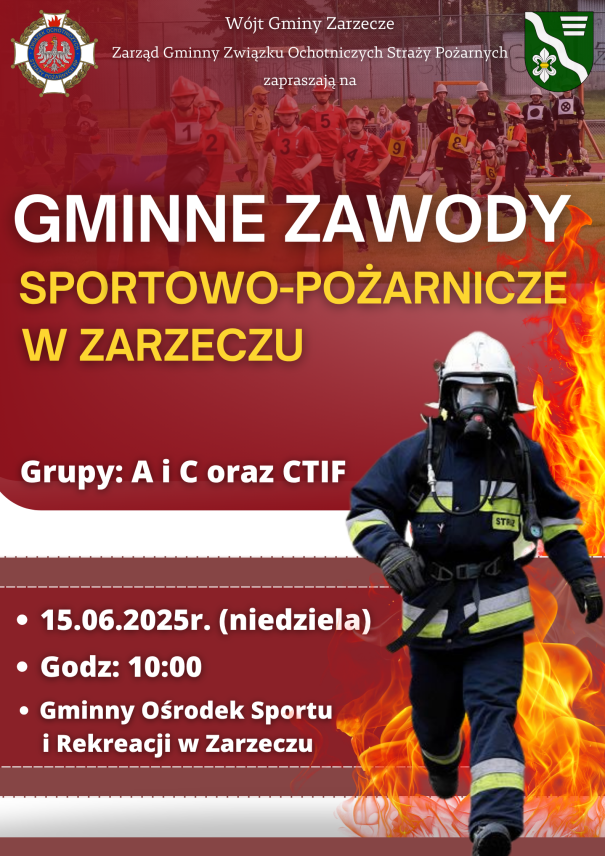 GMINNE ZAWODY SPORTOWO-POŻARNICZE W ZARZECZU