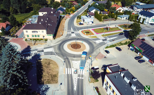 RONDO W ZARZECZU WRAZ Z DROGAMI DOJAZDOWYMI I PRZEBUDOWĄ OBIEKTU MOSTOWEGO OFICJALNIE ODDANE DO UŻYTKU