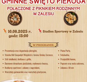 GMINNE ŚWIĘTO PIEROGA POŁĄCZONE Z PIKNIKIEM RODZINNYM W ZALESIU