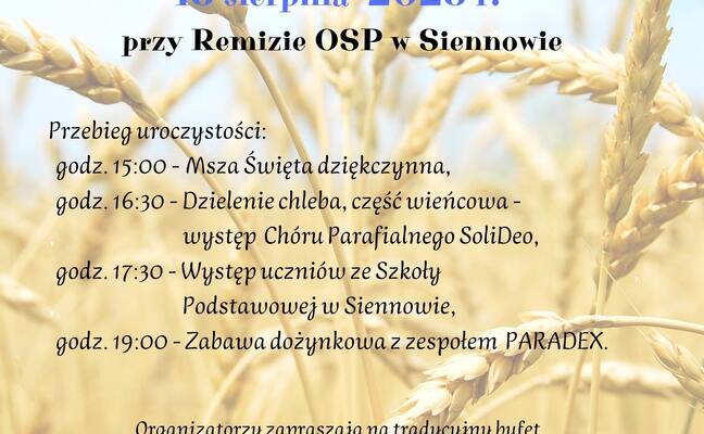 DOŻYNKI PARAFIALNE W SIENNOWIE