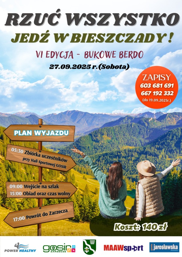 RZUĆ WSZYSTKO - JEDŹ W BIESZCZADY (VI EDYCJA)