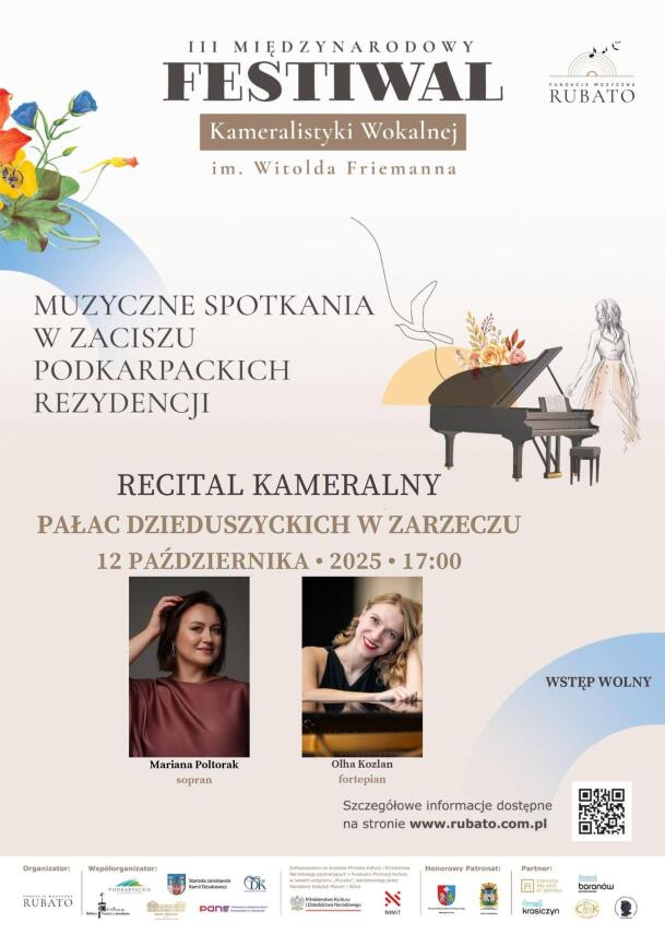 FESTIWAL PN. ,,MUZYCZNE SPOTKANIA W ZACISZU PODKARPACKICH REZYDENCJI"
