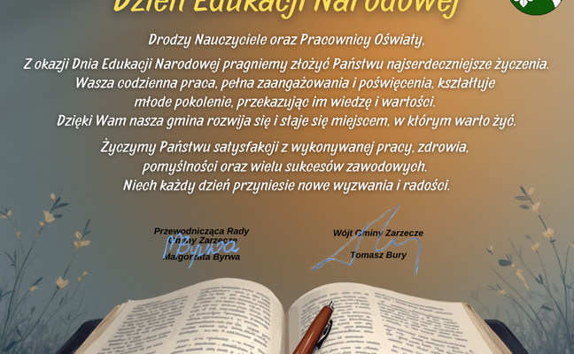 DZIEŃ EDUKACJI NARODOWEJ - ŻYCZENIA