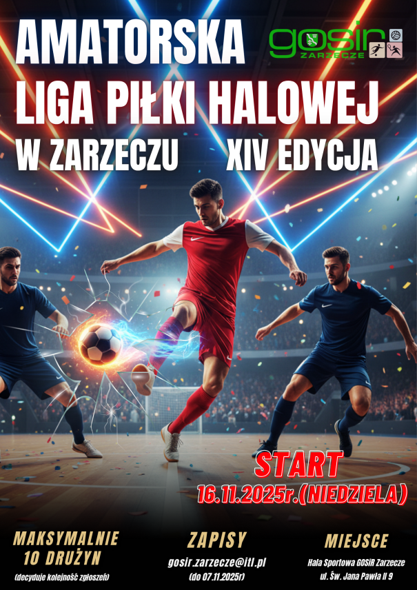 AMATORSKA LIGA PIŁKI HALOWEJ W ZARZECZU - XIV EDYCJA