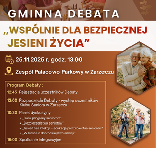 DEBATA PN. ,,WSPÓLNIE DLA BEZPIECZNEJ JESIENI ŻYCIA"