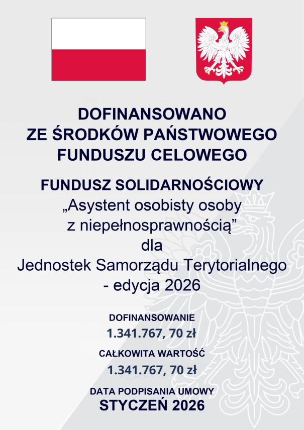 PROGRAM „ASYSTENT OSOBISTY OSOBY Z NIEPEŁNOSPRAWNOŚCIĄ” DLA JEDNOSTEK SAMORZĄDU TERYTORIALNEGO (JST) – EDYCJA 2026