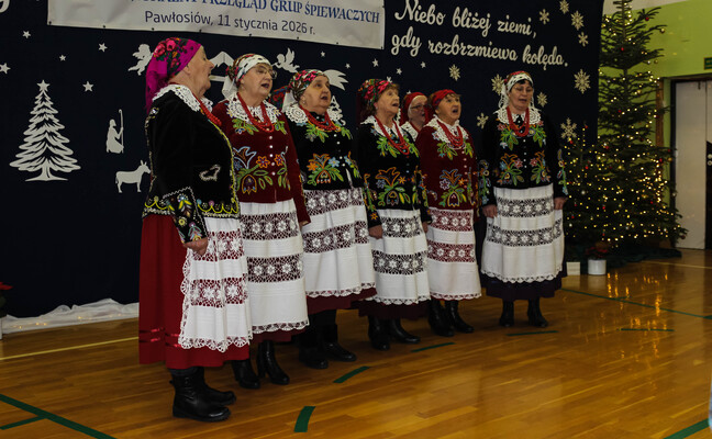 XVI REGIONALNY PRZEGLĄD GRUP ŚPIEWACZYCH „KOLĘDY I PASTORAŁKI” W PAWŁOSIOWIE