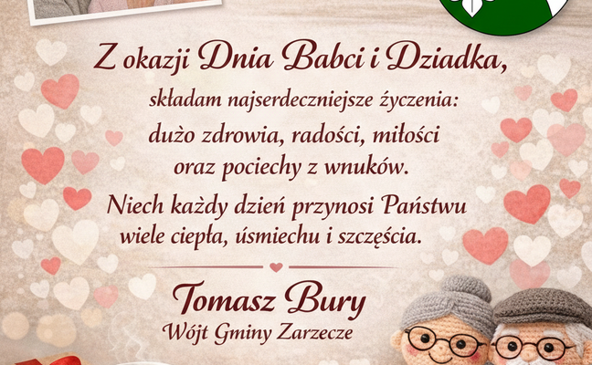 ŻYCZENIA Z OKAZJI DNIA BABCI I DZIADKA