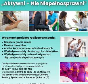 Projekt "Aktywni - Nie Niepełnosprawni"