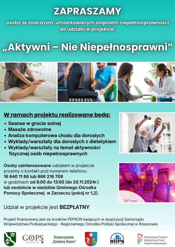 Projekt "Aktywni - Nie Niepełnosprawni"