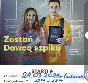 AKCJA REJESTRACJI POTENCJALNYCH DAWCÓW SZPIKU KOSTNEGO