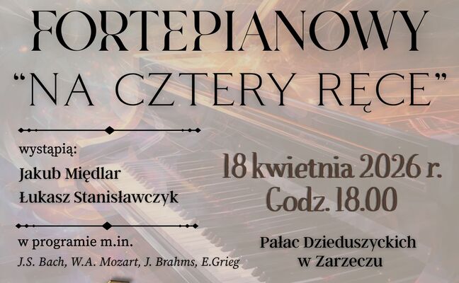 KONCERT FORTEPIANOWY „NA CZTERY RĘCE”