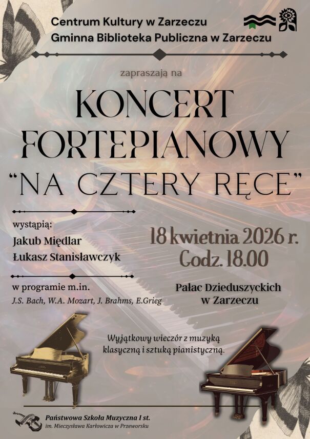 KONCERT FORTEPIANOWY „NA CZTERY RĘCE”