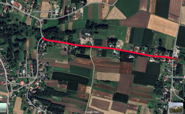 UTRUDNIENIA W RUCHU DROGOWYM W MIEJSCOWOŚCI MAĆKÓWKA