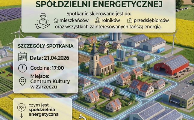 SPOTKANIE INFORMACYJNE DOTYCZĄCE SPÓŁDZIELNI ENERGETYCZNEJ