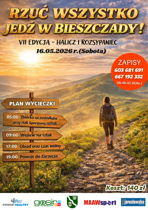 RZUCIĆ WSZYSTKO - JEDŹ W BIESZCZADY VII EDYCJA - HALICZ I ROZSYPANIEC