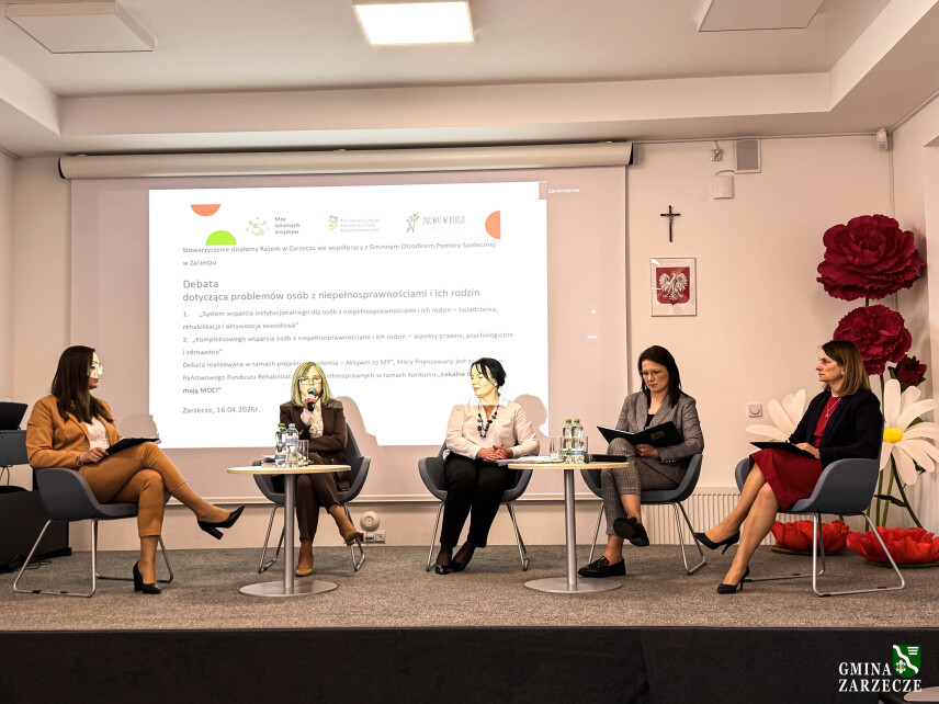 DEBATA DOTYCZĄCA PROBLEMÓW OSÓB Z NIEPEŁNOSPRAWNOŚCIAMI I ICH RODZIN ORGANIZOWANA W RAMACH PROJEKTU AKADEMIA – AKTYWNI TO MY