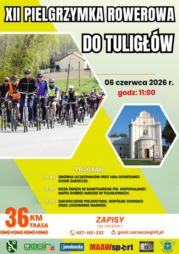 XII PIELGRZYMKA ROWEROWA DO TULIGŁÓW