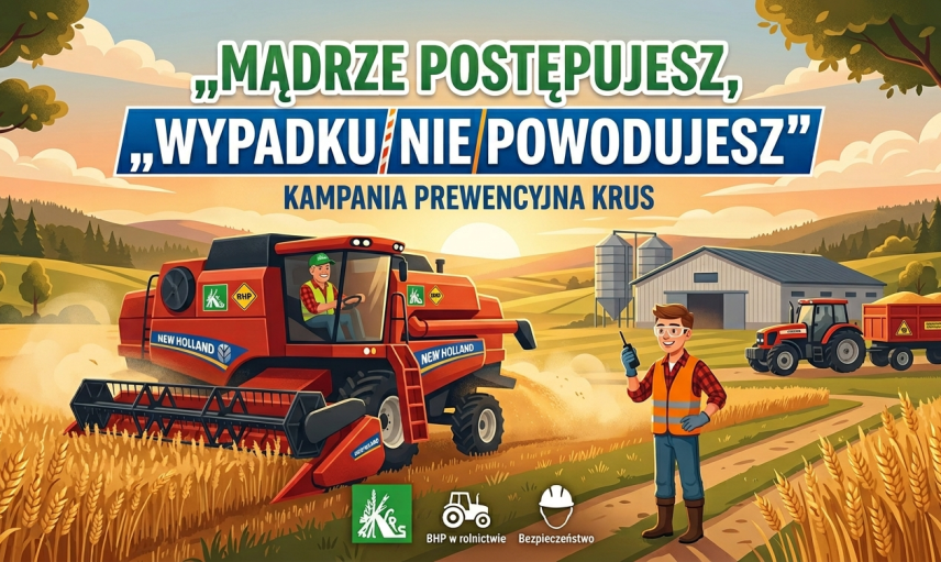 ,,MĄDRZE POSTĘPUJESZ, WYPADKU NIE POWODUJESZ" KAMPANIA PREWENCYJNA KRUS