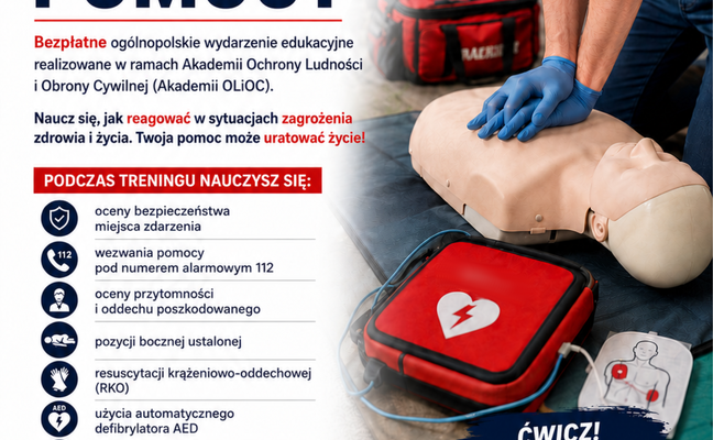 KRAJOWY TRENING PIERWSZEJ POMOCY W ZARZECZU