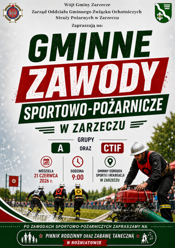 GMINNE ZAWODY SPORTOWO-POŻARNICZE W ZARZECZU
