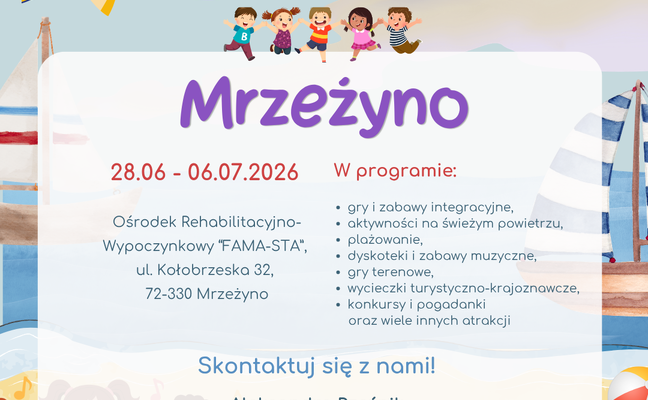 KOLONIE NAD MORZEM - MRZEŻYNKO 2026