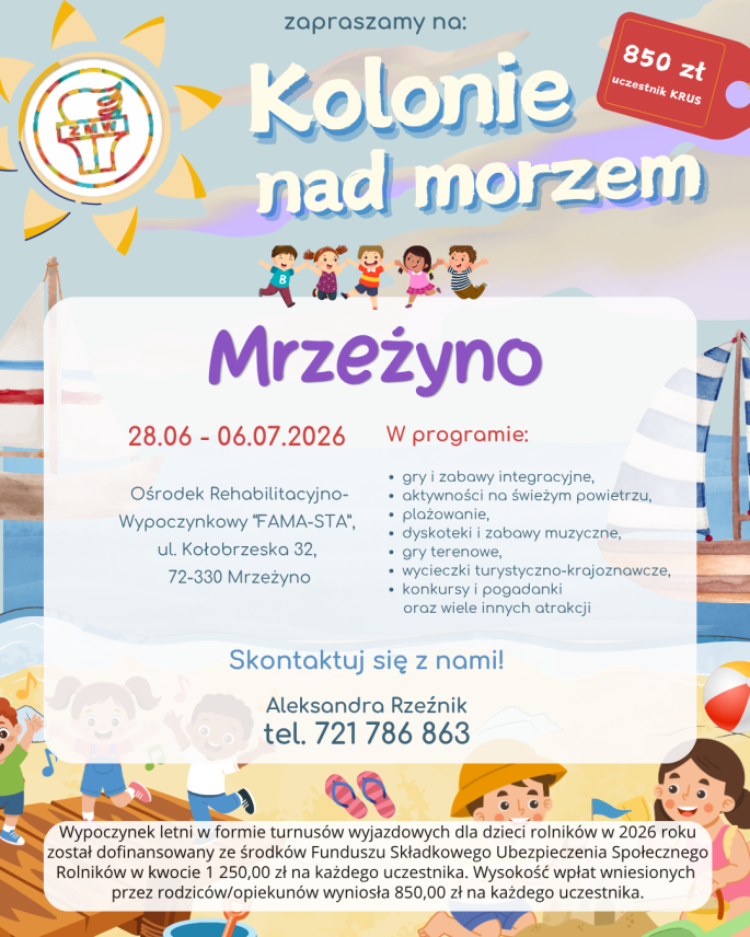 KOLONIE NAD MORZEM - MRZEŻYNKO 2026