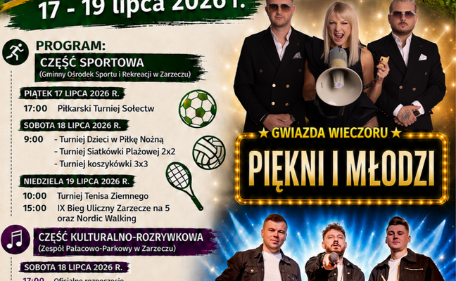 DNI GMINY ZARZECZE 2026 - ŚWIĘTUJ RAZEM Z NAMI!