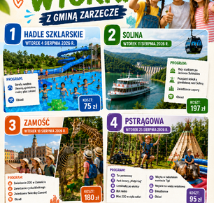 WAKACYJNE WTORKI Z GMINĄ ZARZECZE