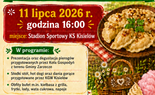 GMINNE ŚWIĘTO PIEROGA POŁĄCZONE Z PIKNIKIEM RODZINNYM W KISIELOWIE