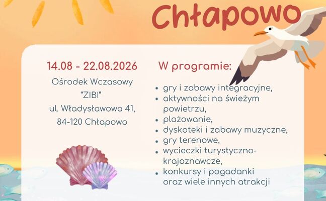 KOLONIE LETNIE NAD MORZEM DLA DZIECI ROLNIKÓW