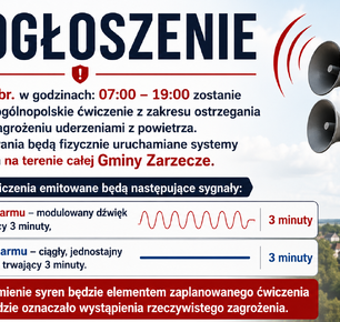 OGÓLNOPOLSKIE ĆWICZENIA Z ZAKRESU OSTRZEGANIA I ALARMOWANIA