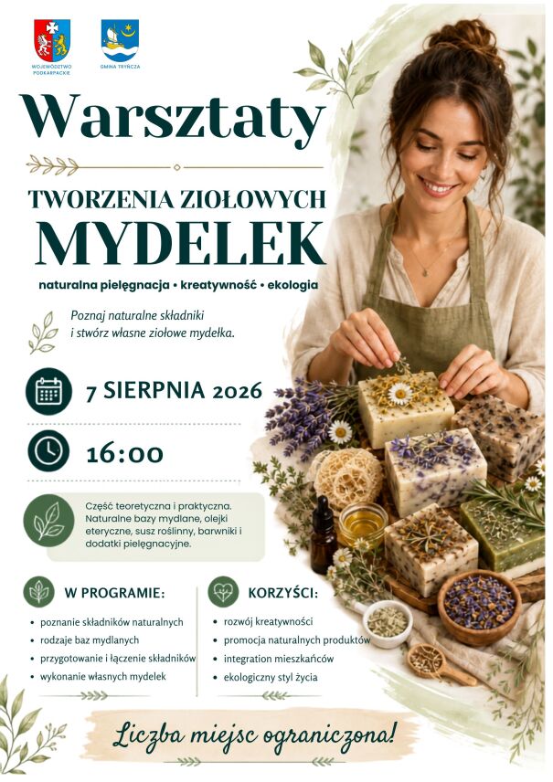 WARSZTATY TWORZENIA ZIOŁOWYCH MYDEŁEK