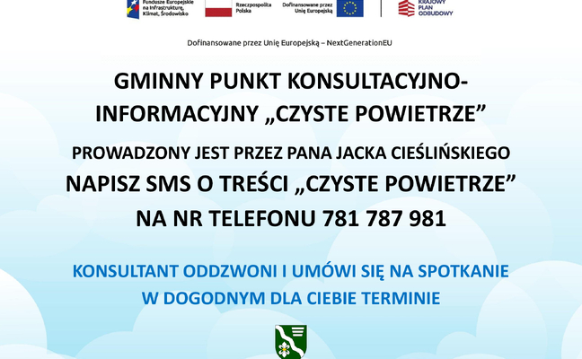 GMINNY PUNKT KONSULTACYJNO-INFORMACYJNY ,,CZYSTE POWIETRZE"