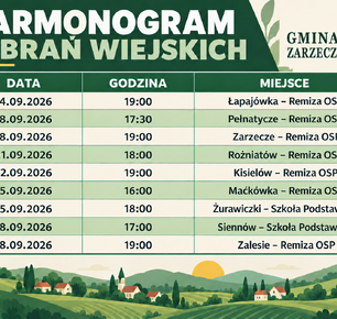 HARMONOGRAM ZEBRAŃ WIEJSKICH