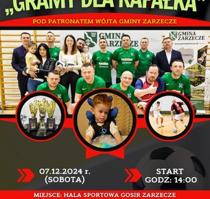 II CHARYTATYWNY TURNIEJ OLD BOY'S ,,GRAMY DLA RAFAŁKA