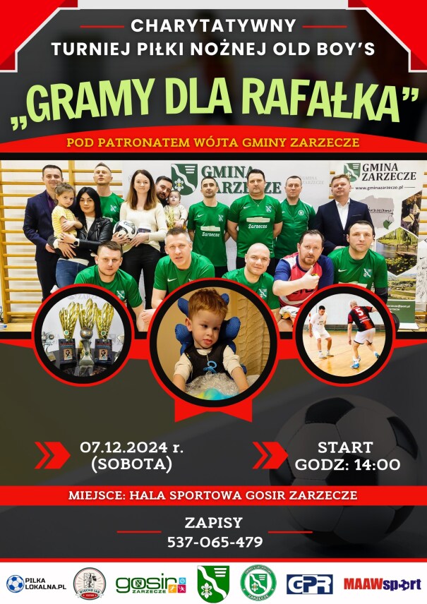 II CHARYTATYWNY TURNIEJ OLD BOY'S ,,GRAMY DLA RAFAŁKA